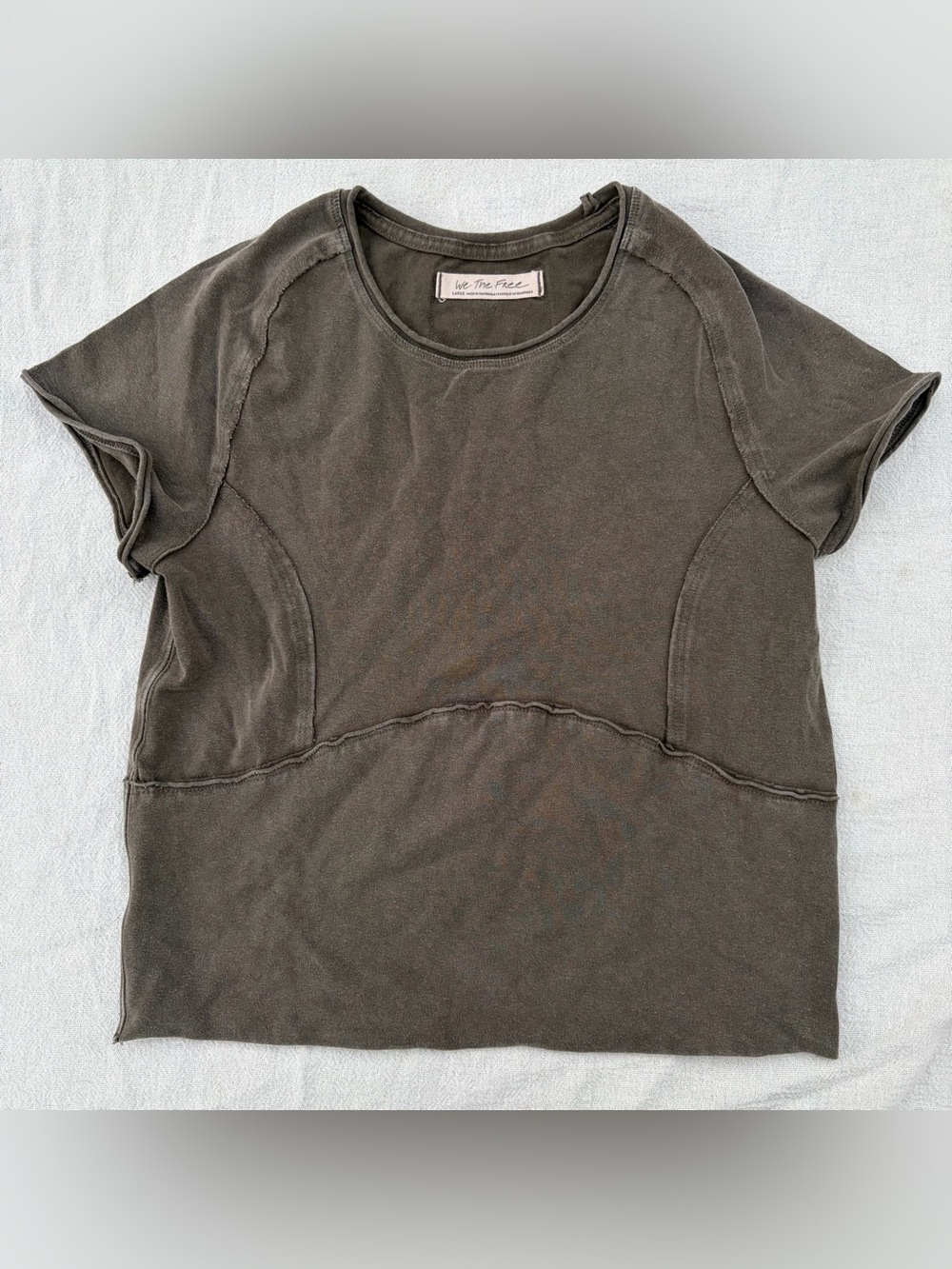 We the Free The Protagonist Cropped Cap Sleeve Top